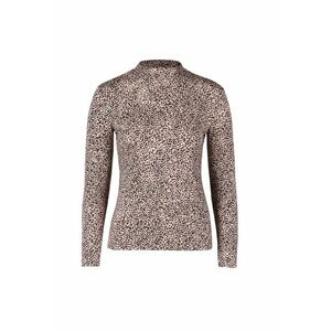 Bluza din viscoza cu animal print - Maro imagine