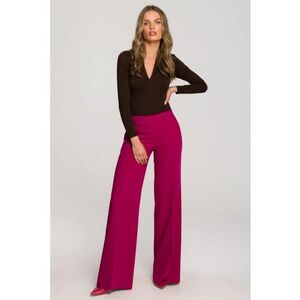 Pantaloni eleganti - evazata - Rosu - imagine