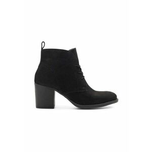 Botine dama - 590486 - Piele nabuc - Negru - imagine