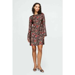 Rochie satinata cu model floral imagine