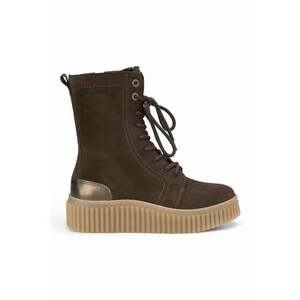 Ghete de piele intoarsa cu talpa wedge imagine