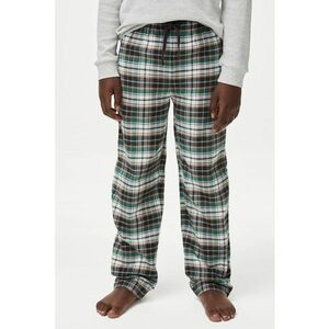 Pijama cu pantaloni lungi si decolteu la baza gatului imagine