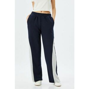 Pantaloni relaxed fit de trening cu talie inalta imagine