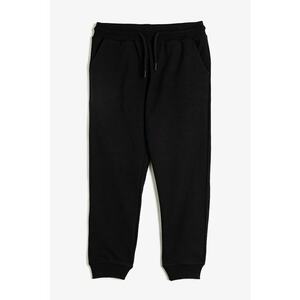 Pantaloni de trening cu snur de ajustare si buzunare laterale imagine