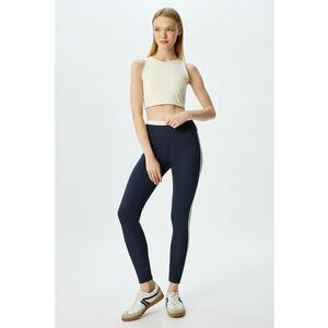 Colanti slim fit cu talie inalta imagine