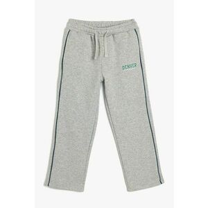 Pantaloni de trening din amestec de bumbac cu snur de ajustare imagine