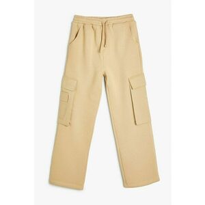 Pantaloni de trening cargo cu snururi de ajustare imagine