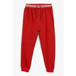 Pantaloni de trening din bumbac cu snur de ajustare in talie imagine