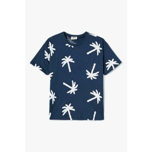 Tricou cu imprimeu tropical imagine