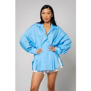 Camasa Femei oversized Blue 12945 imagine