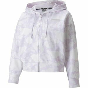 Puma SUMMER GRAPHIC AOP FULL-ZIP HOODIE Hanorac femei, mov, mărime imagine