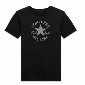 Converse STANDARD FIT CENTER FRONT CHUCK PATCH CORE TEE Tricou unisex, negru, mărime imagine