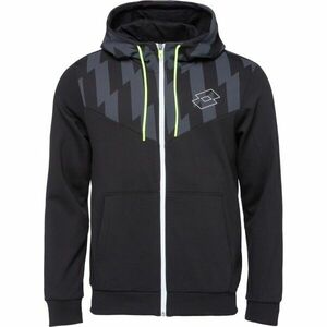 Lotto LOGO VI FULL-ZIP HOODIE Hanorac pentru bărbați, negru, mărime imagine