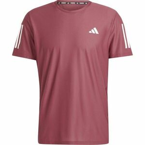 adidas OWN THE RUN TEE Tricou alergare bărbați, vișiniu, mărime imagine