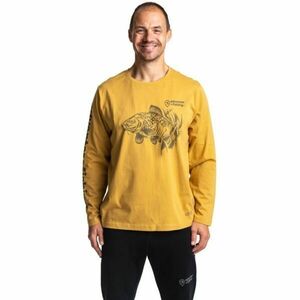 ADVENTER & FISHING CARP Tricou din bumbac pentru bărbați, galben, mărime imagine