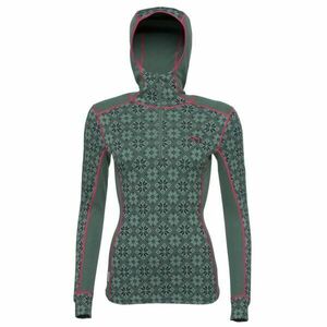 KARI TRAA ROSE Tricou merino cu mânecă lungă de damă, verde închis, mărime imagine