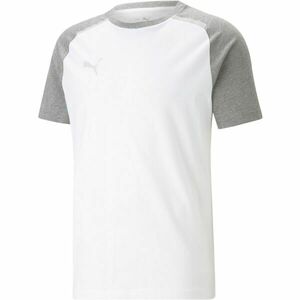 Puma TEAMCUP CASUALS TEE Tricou fotbal, alb, mărime imagine