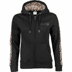 Russell Athletic ZIP THROUGH HOODY Hanorac pentru femei, negru, mărime imagine