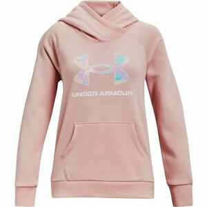 Under Armour RIVAL LOGO HOODIE Hanorac pentru fete, somon, mărime imagine