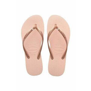 Havaianas șlapi SLIM CRYSTAL SW II femei, culoarea roz, cu toc plat 4145651.0076 imagine