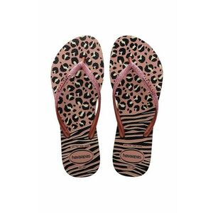 Havaianas slapi SLIM ANIMALS femei, culoarea negru, cu toc plat, 4147964.1924 imagine