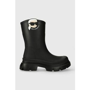 Karl Lagerfeld cizme TREKKA RAIN NFT femei, culoarea negru, KL43567 imagine