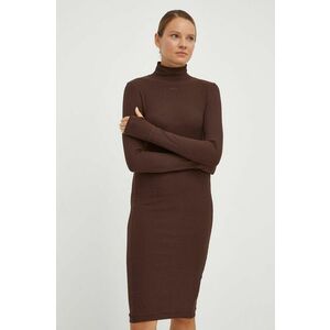 G-Star Raw rochie culoarea maro, mini, mulata imagine