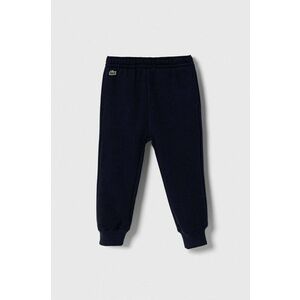 Lacoste pantaloni de trening pentru copii culoarea albastru marin, melanj imagine