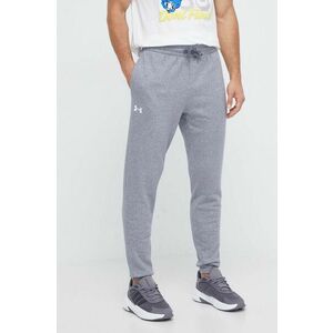 Under Armour pantaloni de trening culoarea gri, neted imagine