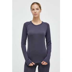 Jack Wolfskin longsleeve funcțional Infinite culoarea albastru marin imagine