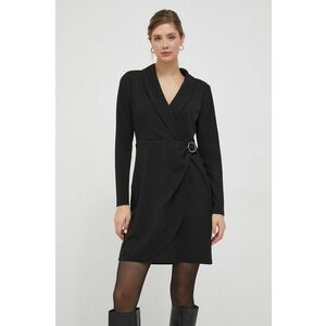 Dkny rochie culoarea negru, mini, drept imagine