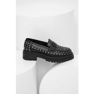 Answear Lab mocasini de piele femei, culoarea negru, cu platforma imagine