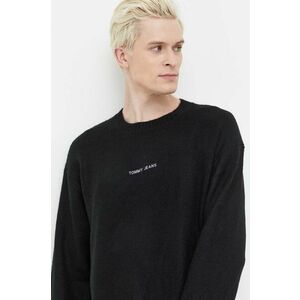 Tommy Jeans pulover bărbați, culoarea negru DM0DM18360 imagine