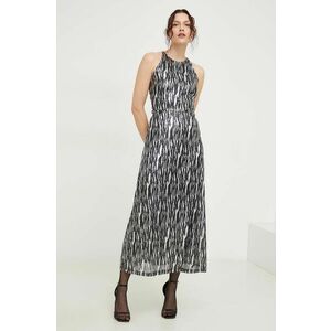 Answear Lab rochie culoarea argintiu, maxi, drept imagine