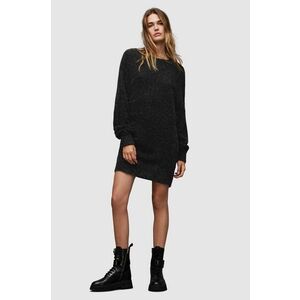 AllSaints rochie Dazzle culoarea negru, mini, oversize imagine