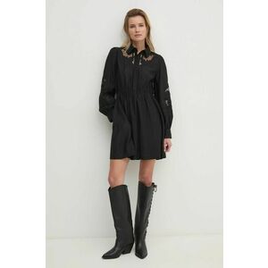 Answear Lab rochie culoarea negru, mini, evazati imagine