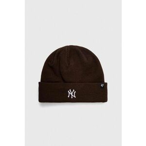 47brand caciula New York Yankees Randle culoarea maro, din tricot gros imagine