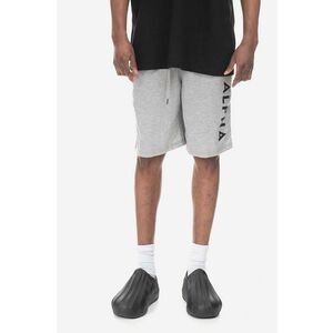 Alpha Industries pantaloni scurți Alpha Jersey bărbați, culoarea gri 116366.17-grey imagine