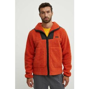 Helly Hansen bluză EXPLORER PILE JACKET bărbați, culoarea portocaliu, uni 53987 imagine