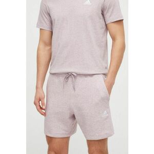 adidas pantaloni scurți bărbați, culoarea violet, melanj IR5321 imagine