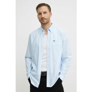 Lacoste cămașă din bumbac bărbați, cu guler button-down, regular imagine