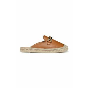 Geox espadrile de piele D LAMPEDUSA B culoarea maro, D36V0B00085C6001 imagine