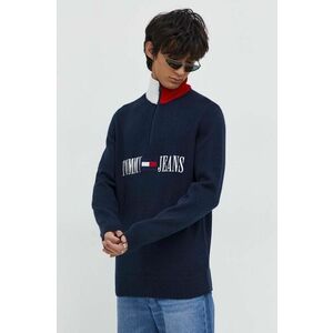 Tommy Jeans pulover bărbați, culoarea bleumarin DM0DM18368 imagine