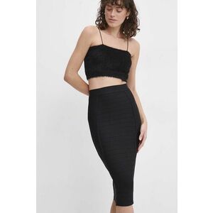 Answear Lab fusta culoarea negru, midi, creion imagine