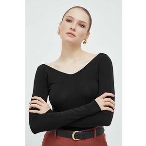 Max Mara Leisure longsleeve femei, culoarea negru 2416940000000 imagine