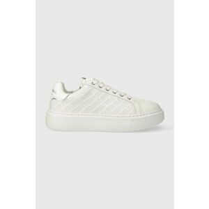 Karl Lagerfeld sneakers din piele MAXI KUP culoarea alb, KL62214 imagine