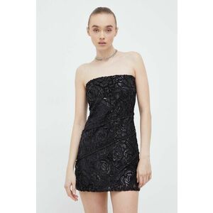 Résumé rochie culoarea negru, mini, evazati imagine