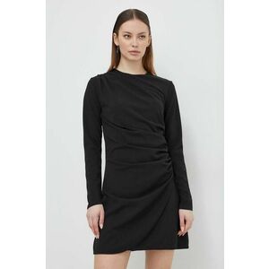 Abercrombie & Fitch rochie culoarea negru, mini, drept imagine