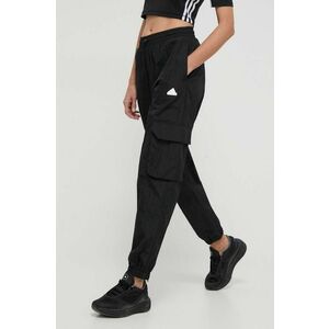 adidas pantaloni de trening culoarea negru, uni IQ4826 imagine