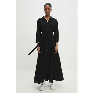 Answear Lab rochie culoarea negru, maxi, evazati imagine